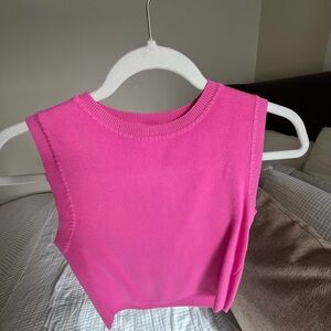 Pink Sleeveless Women's Top